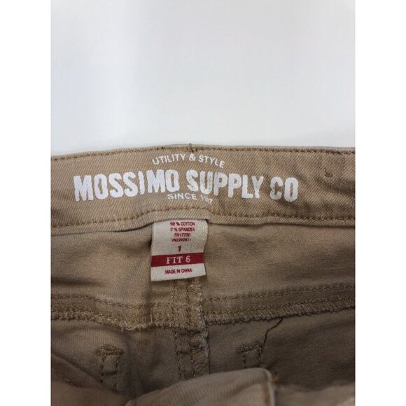 Mossimo Sz 1 Tan Skinny Ankle Pants Jeans Fit 6 Style Cotton Stretch 25" inseam - Picture 3 of 6